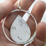 Charger l&#39;image dans la galerie, OOAK Mae pendant in silver #36 • rough Labradorite (Ready to ship)
