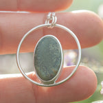 Afbeelding in Gallery-weergave laden, OOAK Mae pendant in silver #47 • Green Jasper (Ready to ship)
