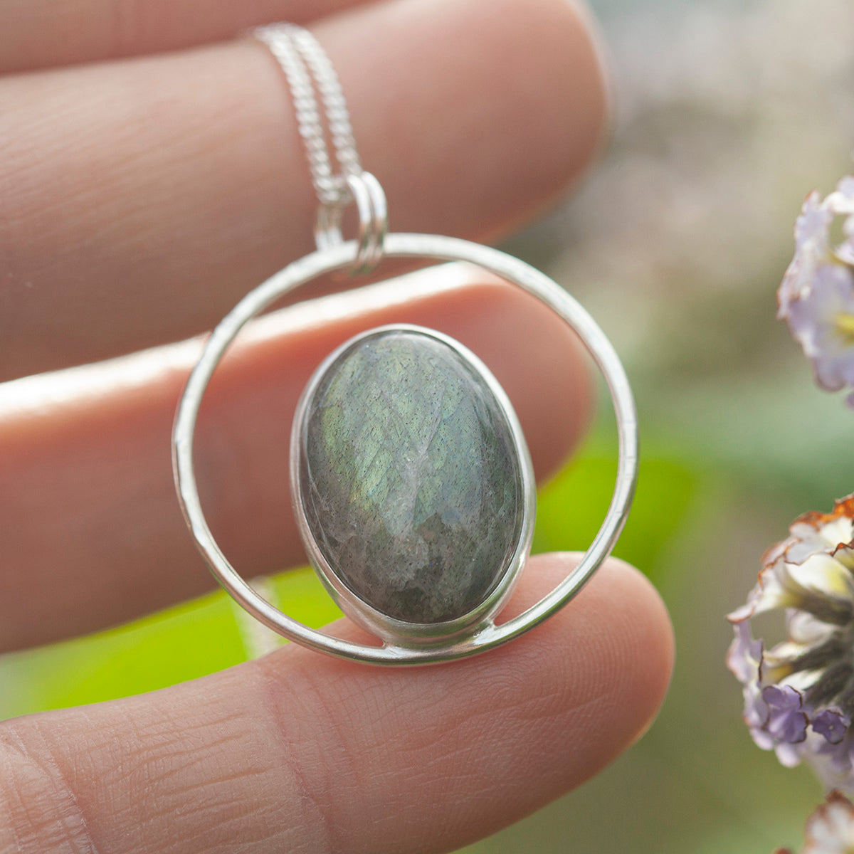 OOAK Mae pendant in silver #45 • Labradorite (Ready to ship)
