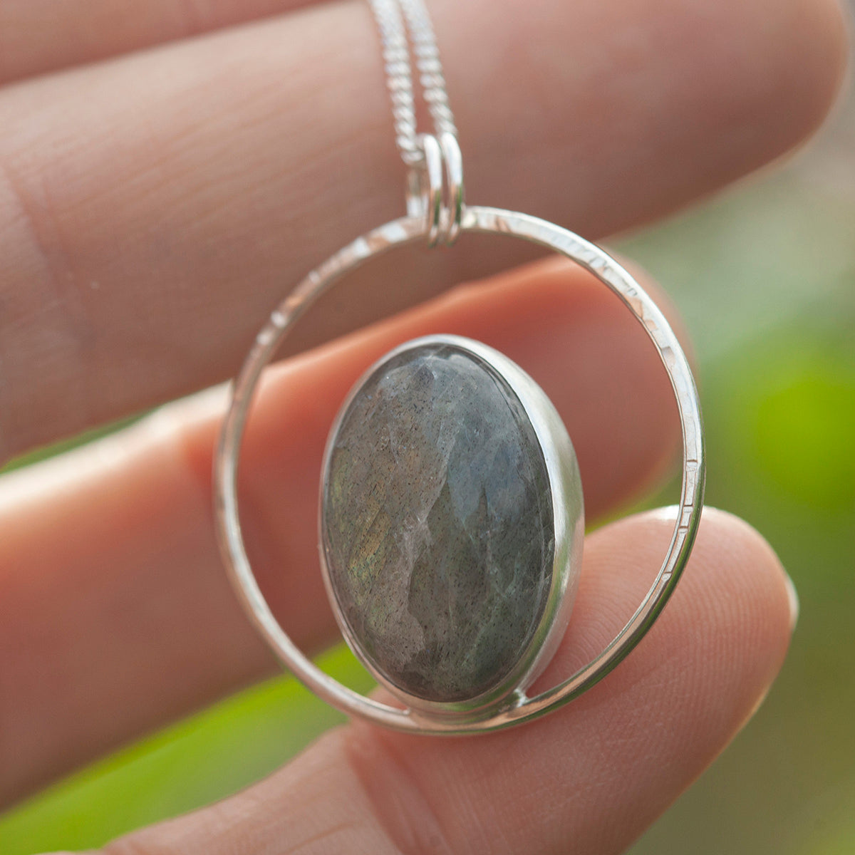 OOAK Mae pendant in silver #45 • Labradorite (Ready to ship)