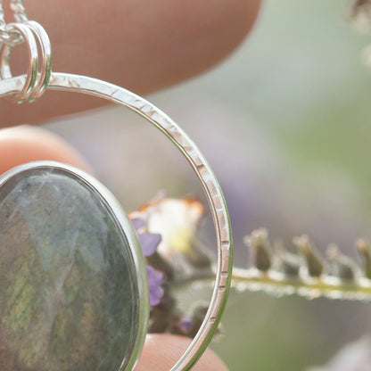 OOAK Mae pendant in silver #45 • Labradorite (Ready to ship)