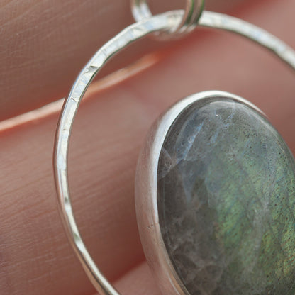 OOAK Mae pendant in silver #45 • Labradorite (Ready to ship)