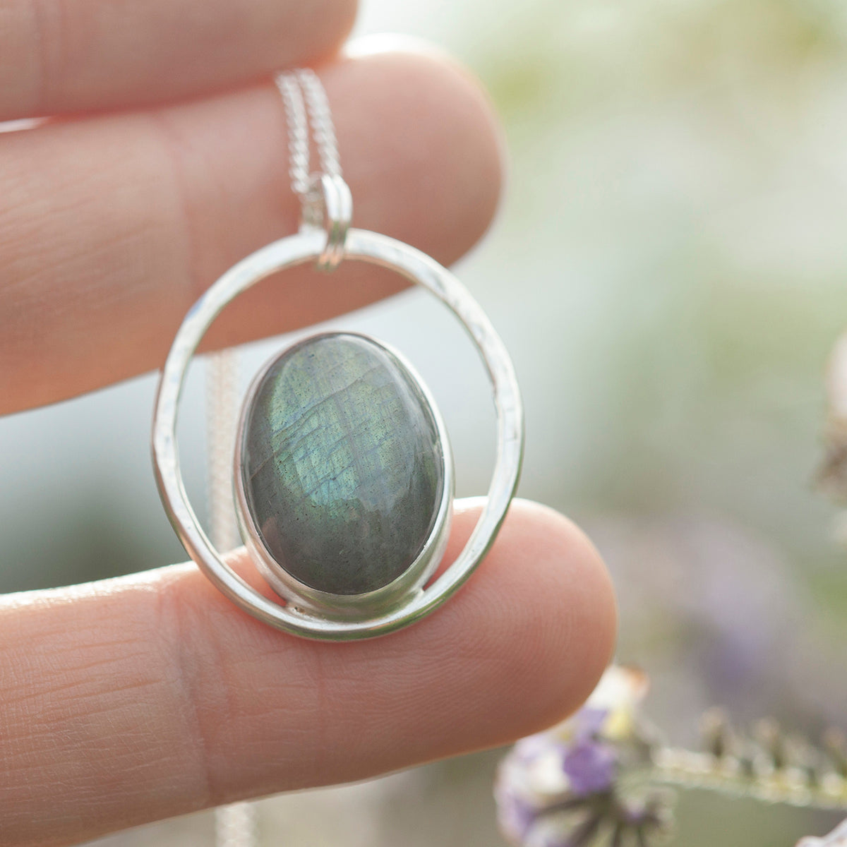 OOAK Mae pendant in silver #46 • Labradorite (Ready to ship)