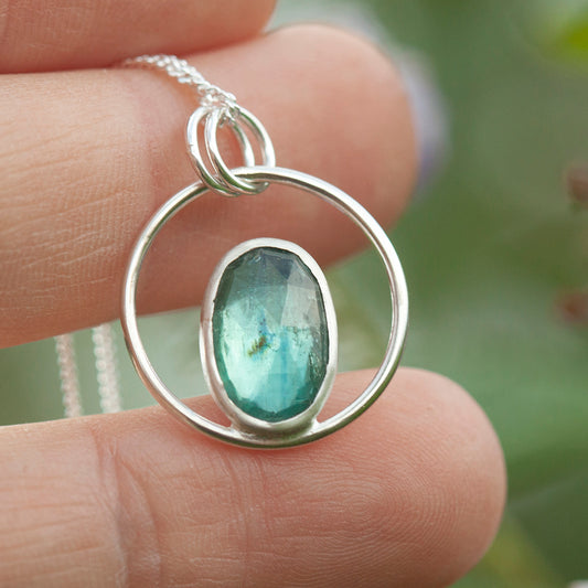 OOAK Mae pendant in silver #11 • Kyanite  (Ready to ship)