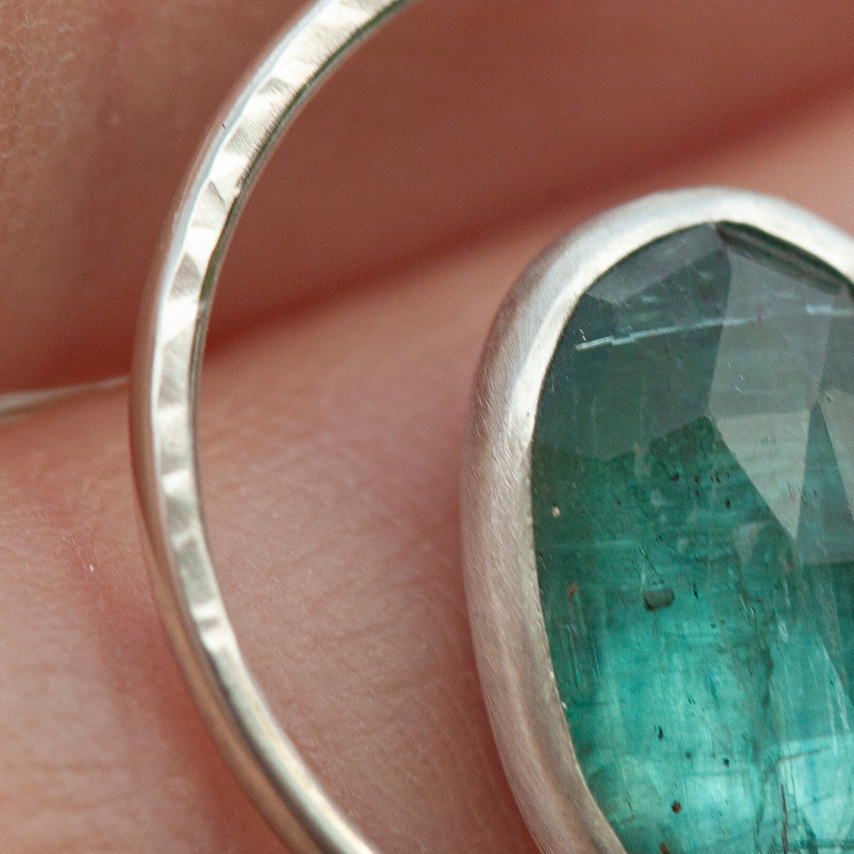 OOAK Mae pendant in silver #12 • Kyanite  (Ready to ship)