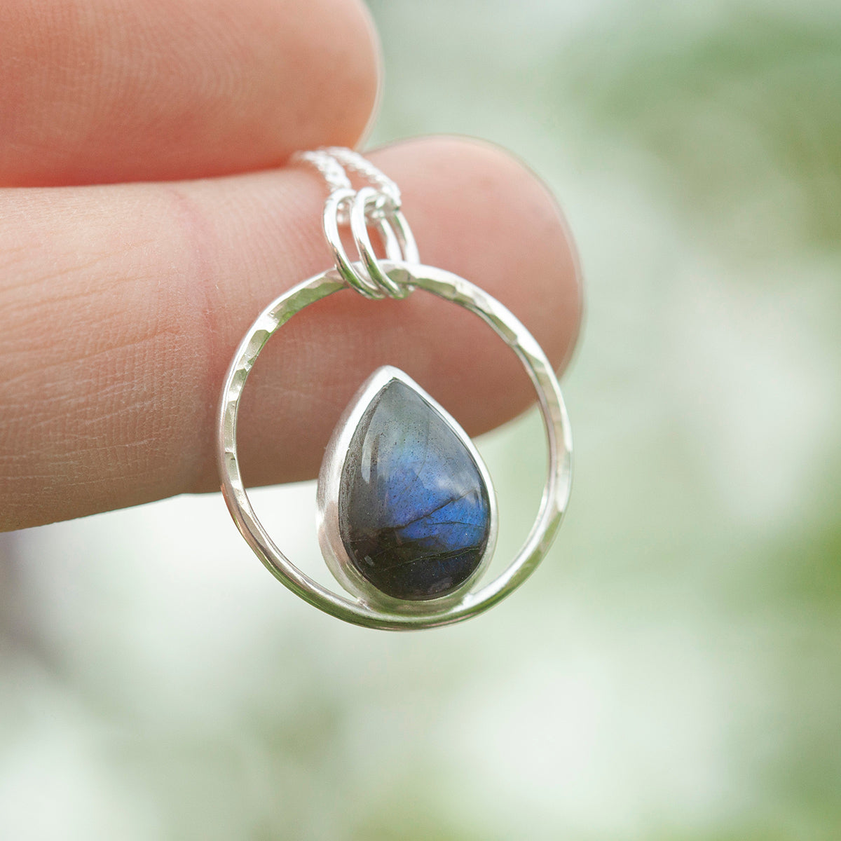 OOAK Mae pendant in silver #37 • Labradorite (Ready to ship)