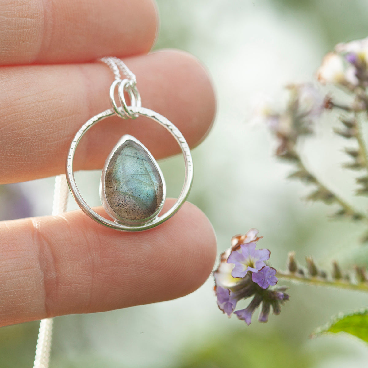 OOAK Mae pendant in silver #39 • Labradorite (Ready to ship)