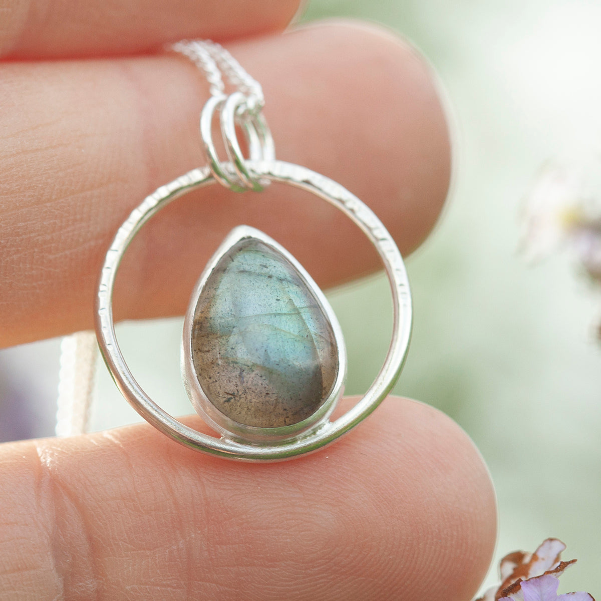OOAK Mae pendant in silver #39 • Labradorite (Ready to ship)