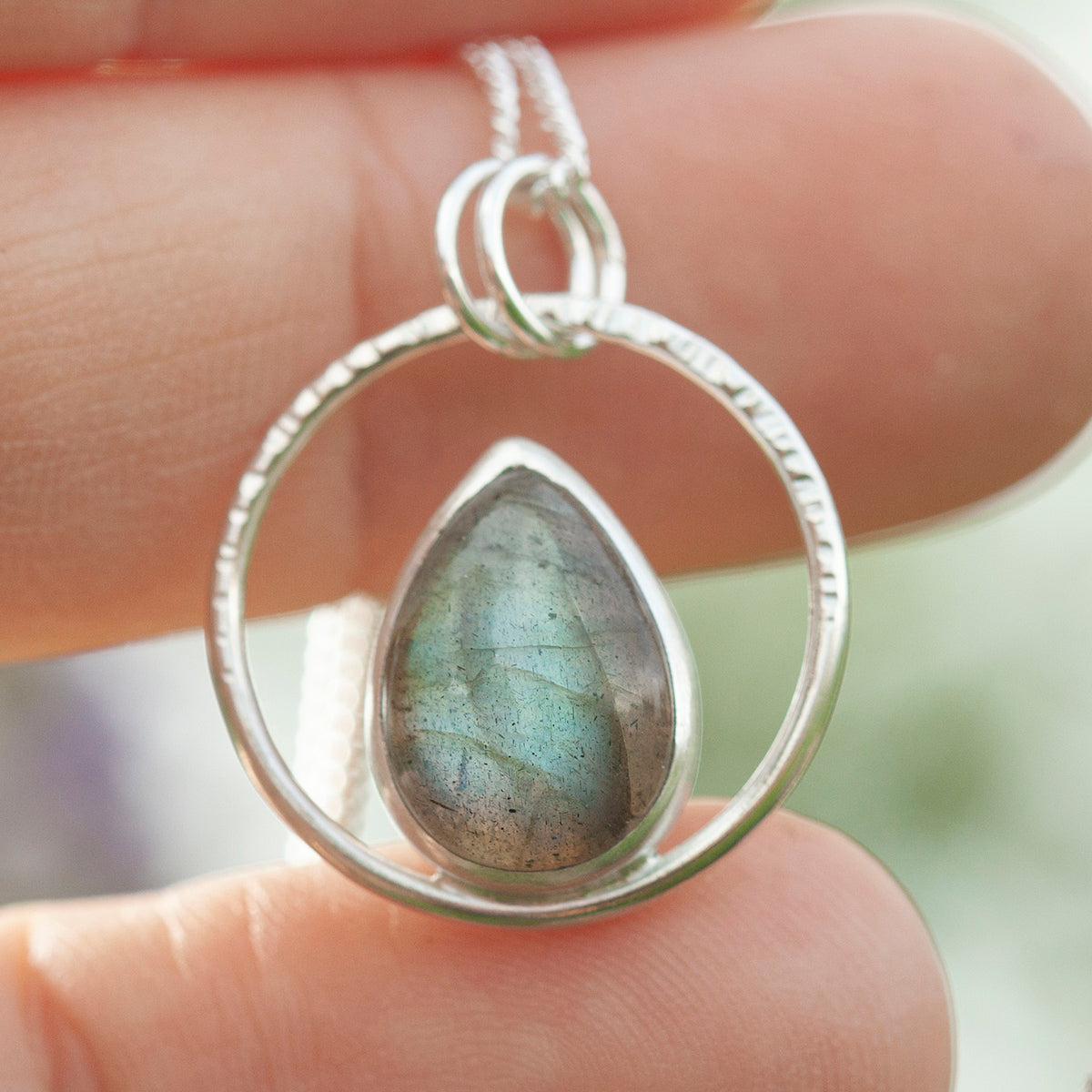 OOAK Mae pendant in silver #39 • Labradorite (Ready to ship)