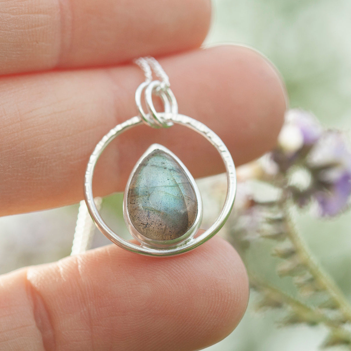 OOAK Mae pendant in silver #39 • Labradorite (Ready to ship)