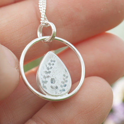 Colgante Mae de plata pieza única #39 • Labradorita (Listo para enviar)