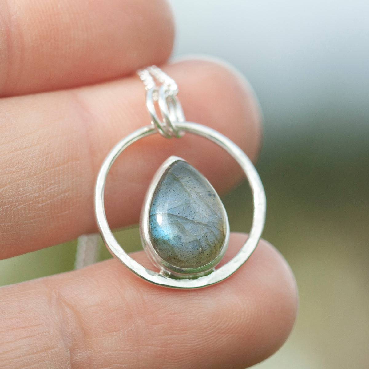 OOAK Mae pendant in silver #40 • Labradorite (Ready to ship)