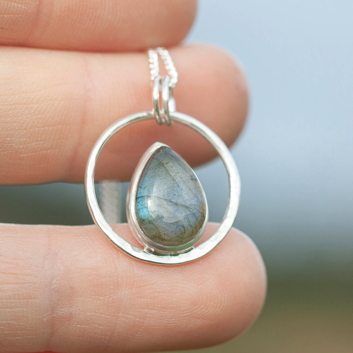 OOAK Mae pendant in silver #40 • Labradorite (Ready to ship)