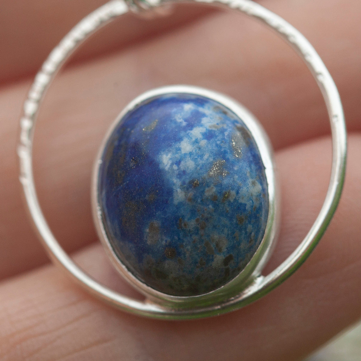 OOAK Mae pendant in silver # 3 • lapis lazuli  (Ready to ship)