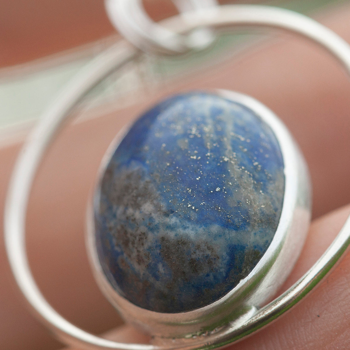 OOAK Mae pendant in silver #4 • lapis lazuli  (Ready to ship)