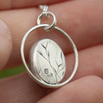 Load image into Gallery viewer, OOAK Mae pendant in silver #33 • Natural beach pebble (Ready to ship)
