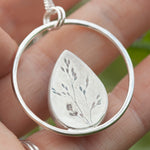 Load image into Gallery viewer, OOAK Mae pendant in silver #26 • Pink Moonstone (Ready to ship)
