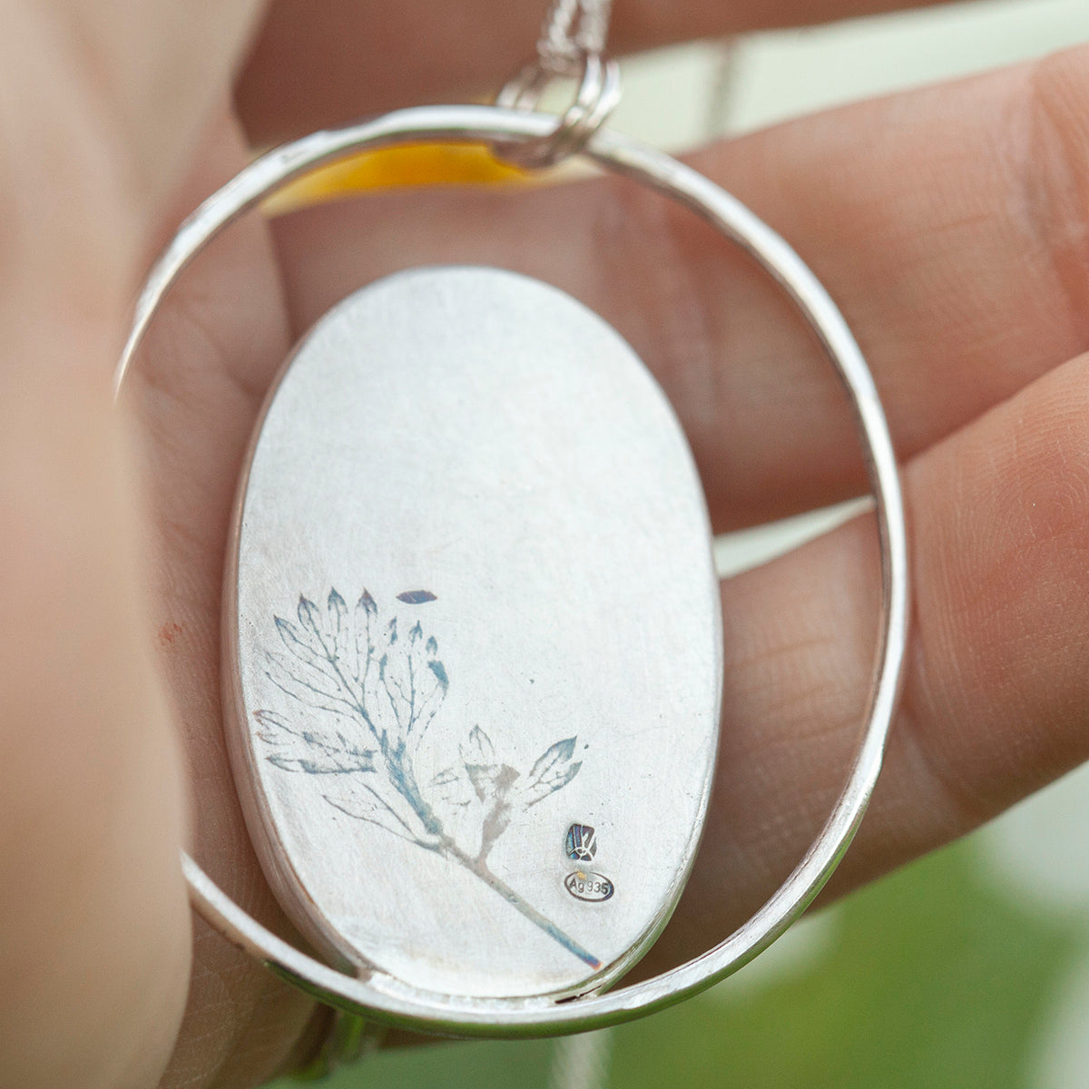 OOAK Mae pendant in silver #28 • Red Jasper (Ready to ship)