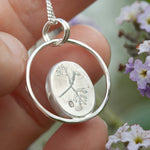 Afbeelding in Gallery-weergave laden, OOAK Mae pendant in silver #21 • Rose Quartz (Ready to ship)
