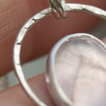 Afbeelding in Gallery-weergave laden, OOAK Mae pendant in silver #22 • Rose Quartz (Ready to ship)
