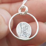 Afbeelding in Gallery-weergave laden, OOAK Mae pendant in silver #7 • Rutilated quartz  (Ready to ship)
