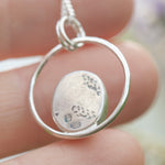 Afbeelding in Gallery-weergave laden, OOAK Mae pendant in silver #8 • Rutilated quartz  (Ready to ship)
