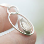 Afbeelding in Gallery-weergave laden, OOAK Mae pendant in silver #9 • Rutilated quartz  (Ready to ship)

