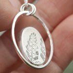 Afbeelding in Gallery-weergave laden, OOAK Mae pendant in silver #18 • White Moonstone  (Ready to ship)
