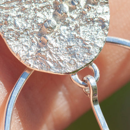 Pièce unique Boucles d'oreilles Selaya en argent #4 • quinoa & cyanite (prêt à expédier)