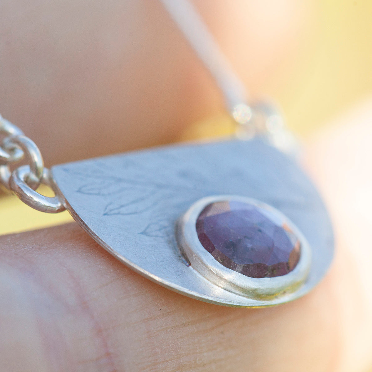 OOAK Alika necklace #8 • Star Ruby (ready to ship)