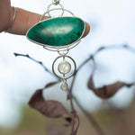 Load image into Gallery viewer, OOAK Aurae pendant #14 • Chrysocolla &amp; White Labradorite (ready to ship)
