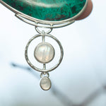 Load image into Gallery viewer, OOAK Aurae pendant #14 • Chrysocolla &amp; White Labradorite (ready to ship)
