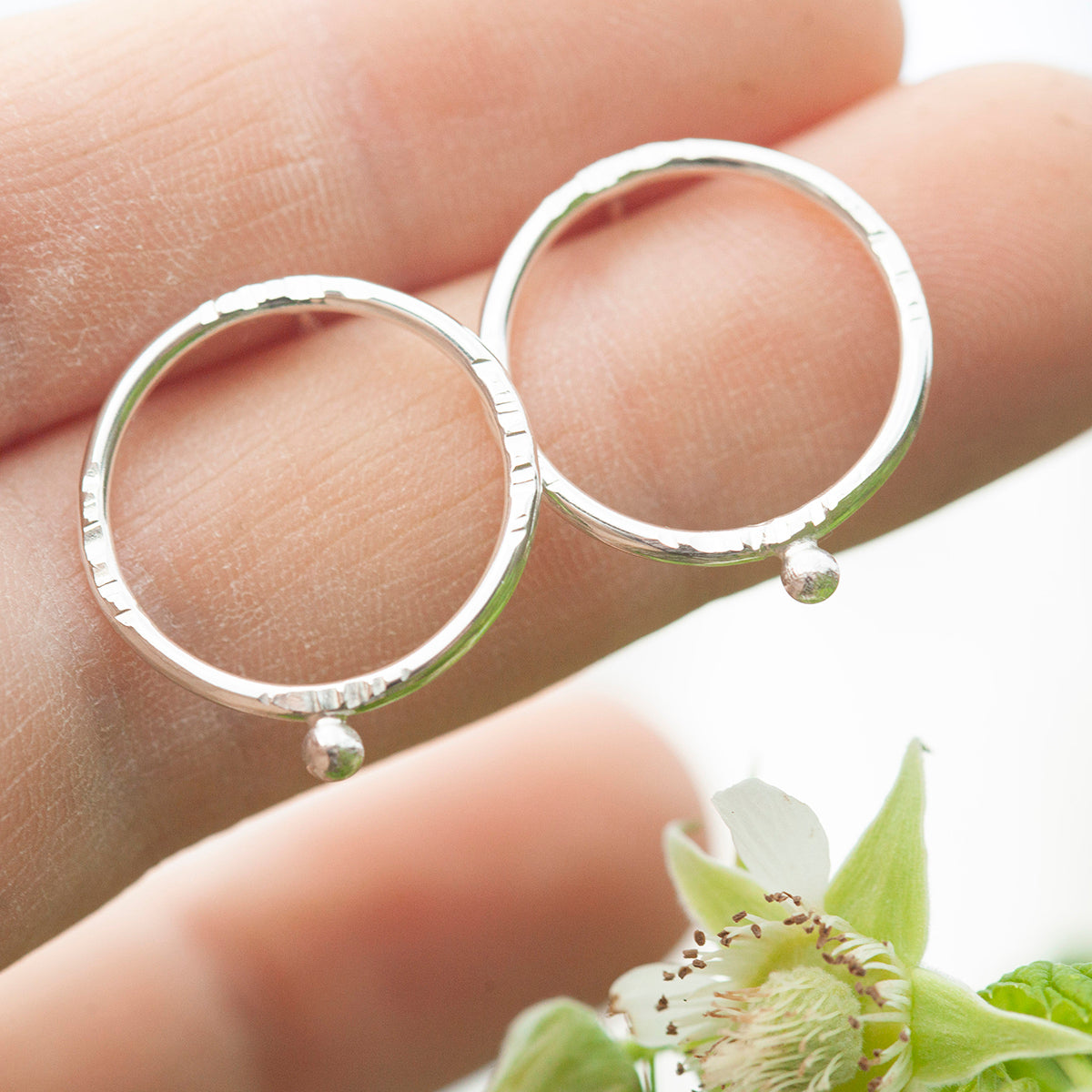 OOAK ilena silver earrings #4 (ready to ship)