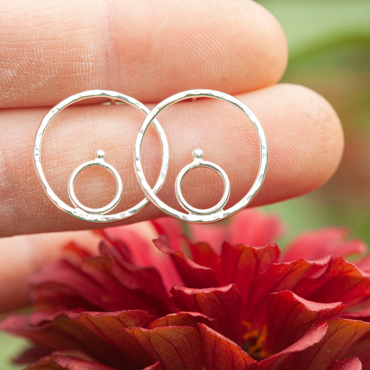 OOAK ilena silver earrings #8 (ready to ship)