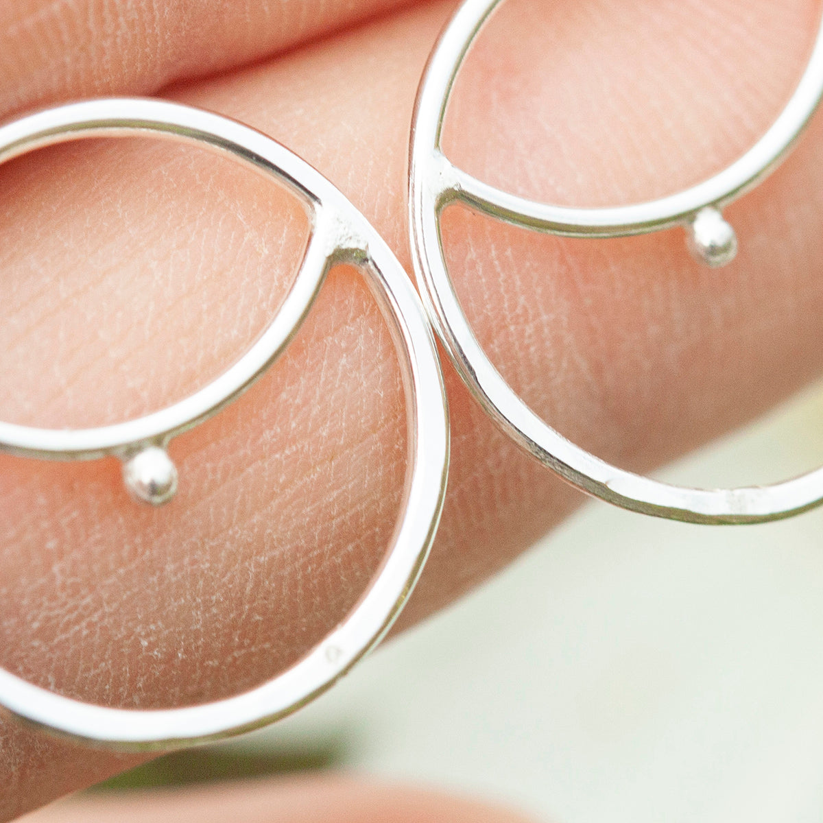 OOAK ilena silver earrings #9 (ready to ship)