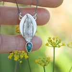 Load image into Gallery viewer, OOAK Leaf necklace #2 • Kyanite (ready to ship)
