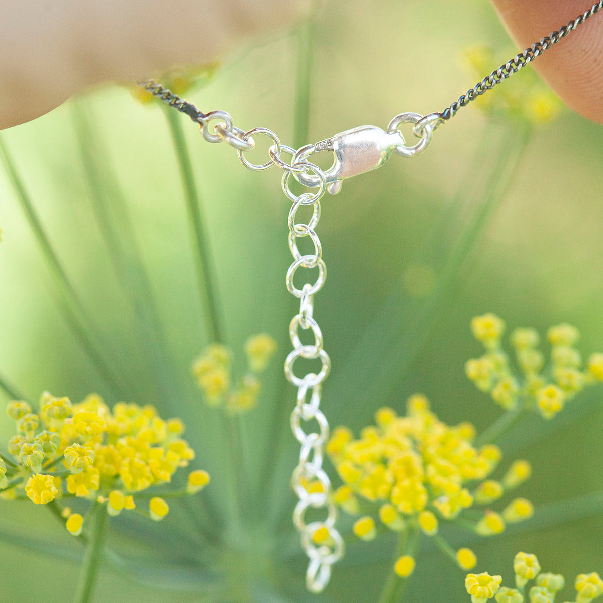 OOAK Leaf necklace #2 • Kyanite (ready to ship)