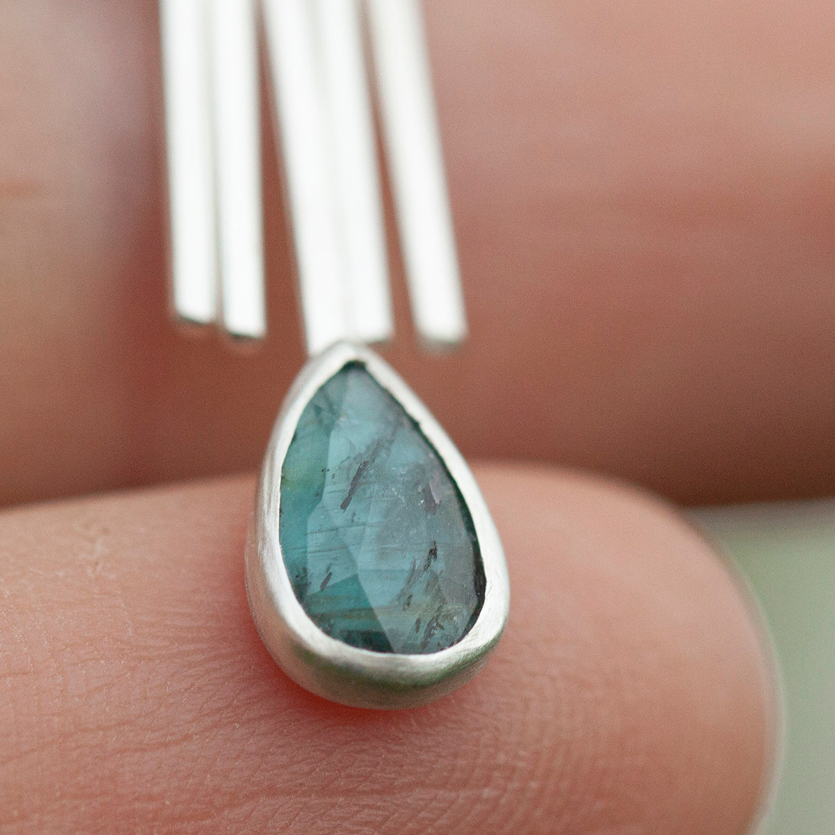 OOAK Aina earrings #14 • Kyanite & citrine (ready to ship)