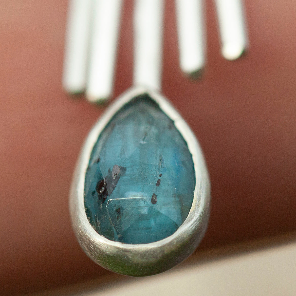 OOAK Aina earrings #14 • Kyanite & citrine (ready to ship)