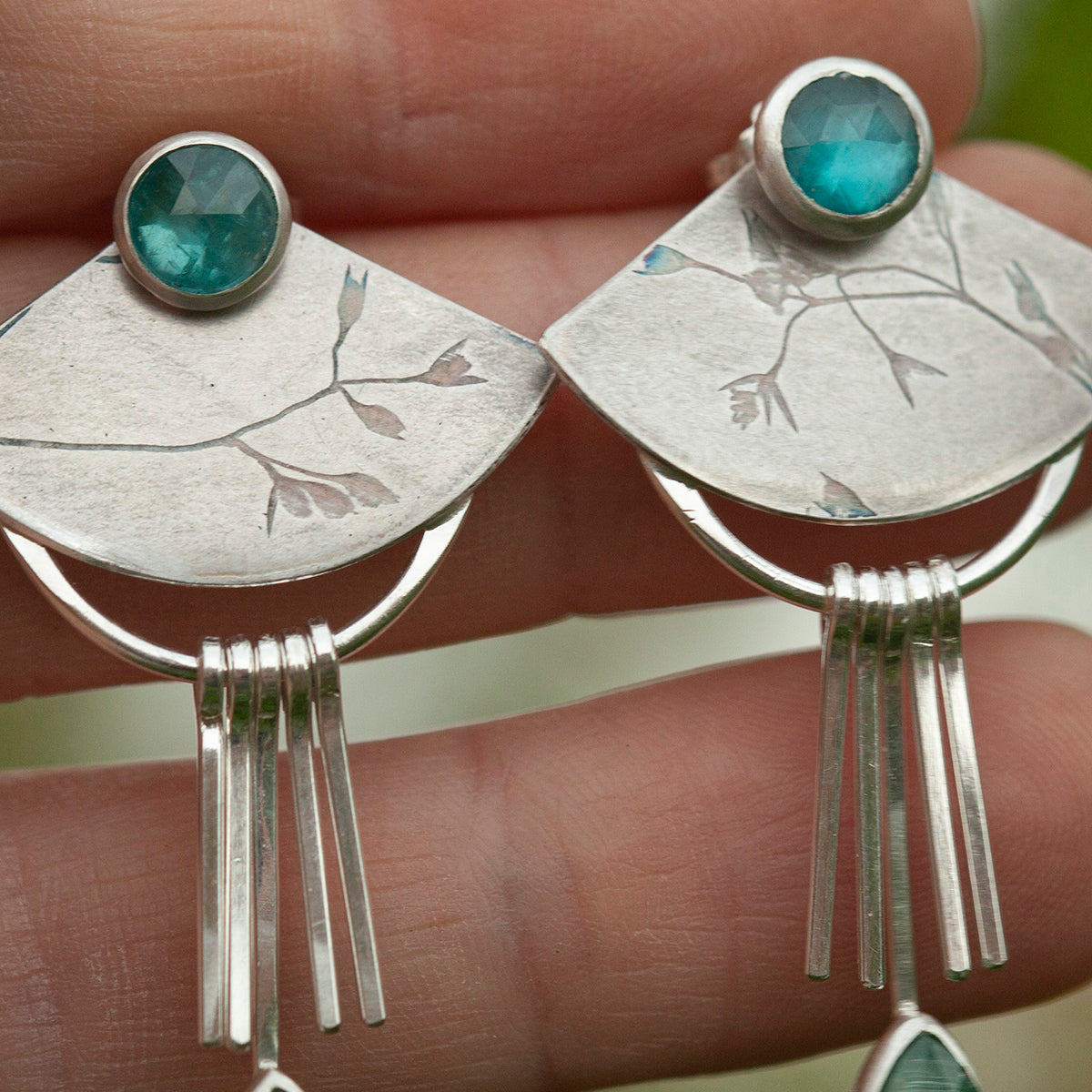 OOAK Aina earrings #15 • Kyanite (ready to ship)