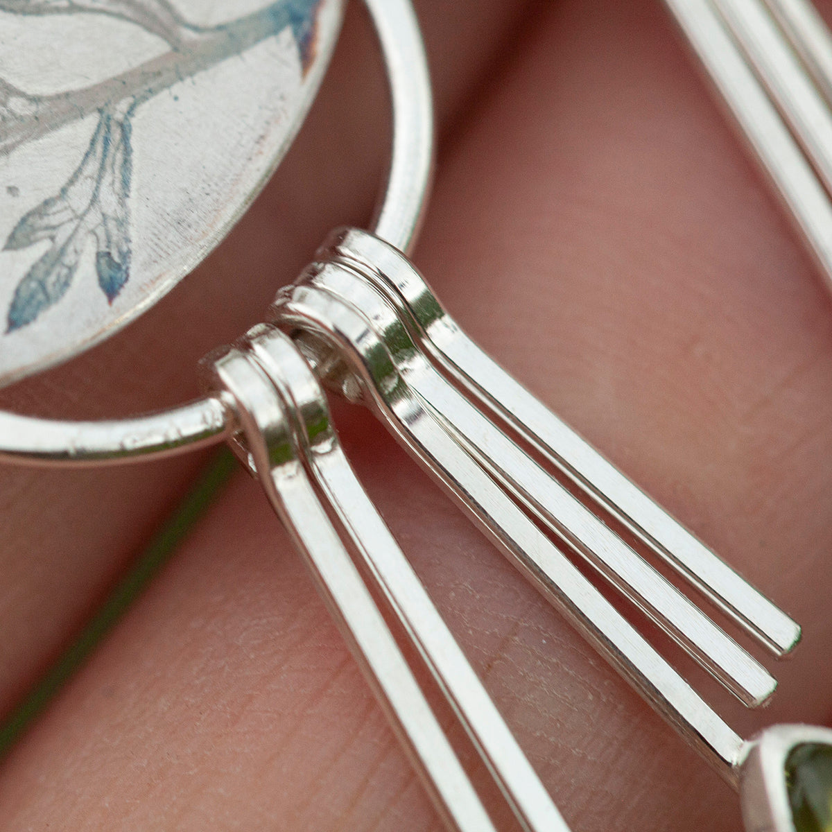 OOAK Aina earrings #16 • Tanzanite & Peridot (ready to ship)