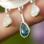 Load image into Gallery viewer, OOAK Aurae pendant #10 • Moss agate, Kyanite &amp; White Labradorite (ready to ship)
