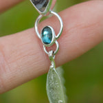 Load image into Gallery viewer, OOAK Aurae pendant #9 • Dendritic Opal, Kyanite &amp; tourmaline (ready to ship)
