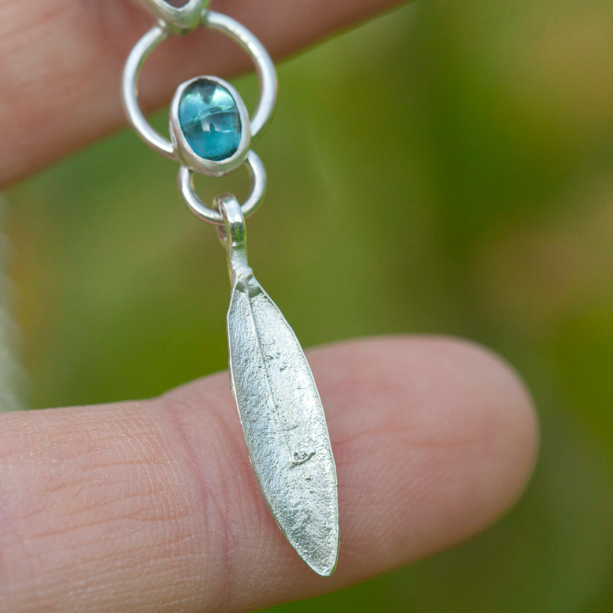 OOAK Aurae pendant #9 • Dendritic Opal, Kyanite & tourmaline (ready to ship)