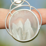 Load image into Gallery viewer, OOAK Aurae pendant #11 • Plume agate &amp; Moonstone (ready to ship)
