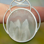 Load image into Gallery viewer, OOAK Aurae pendant #11 • Plume agate &amp; Moonstone (ready to ship)
