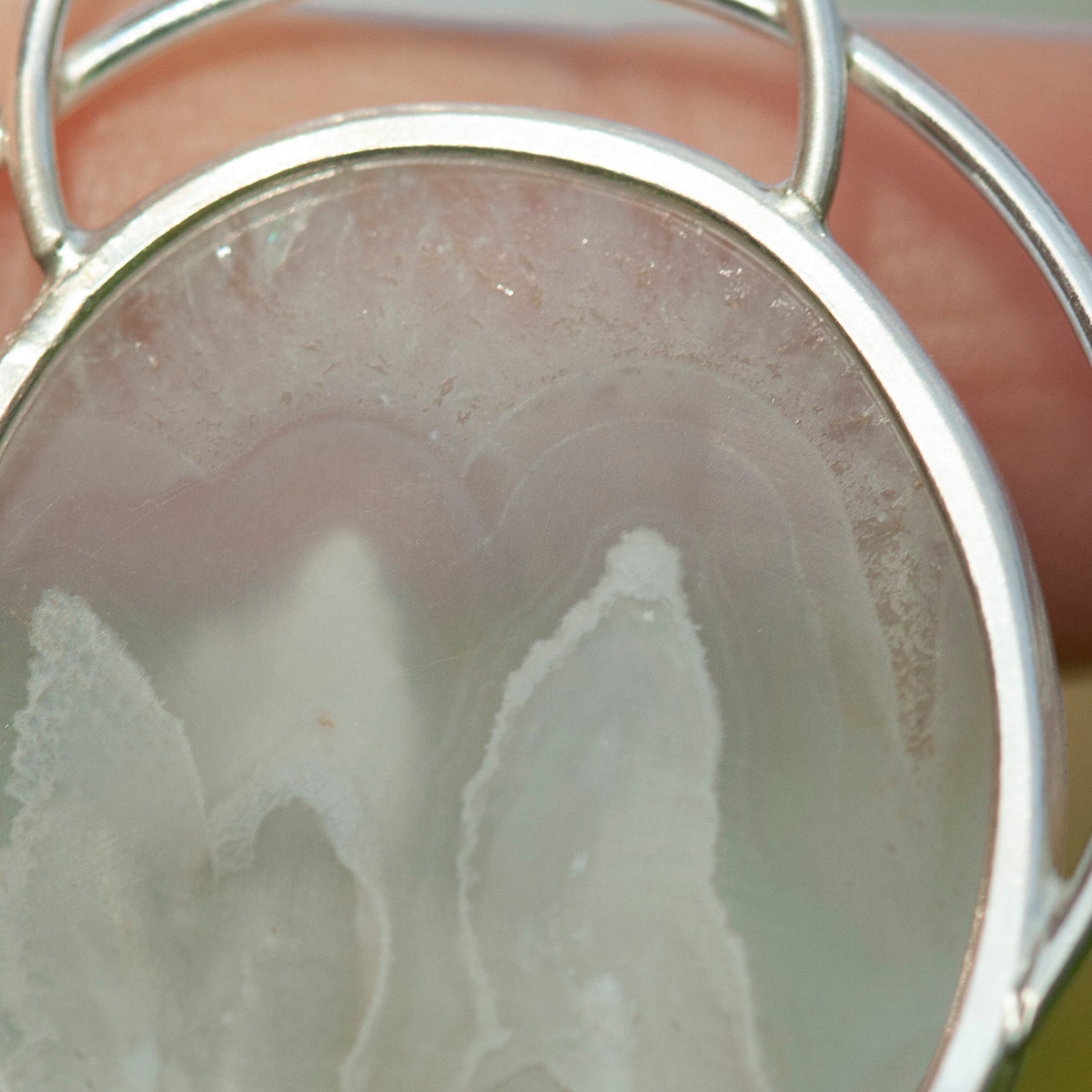 OOAK Aurae pendant #11 • Plume agate & Moonstone (ready to ship)