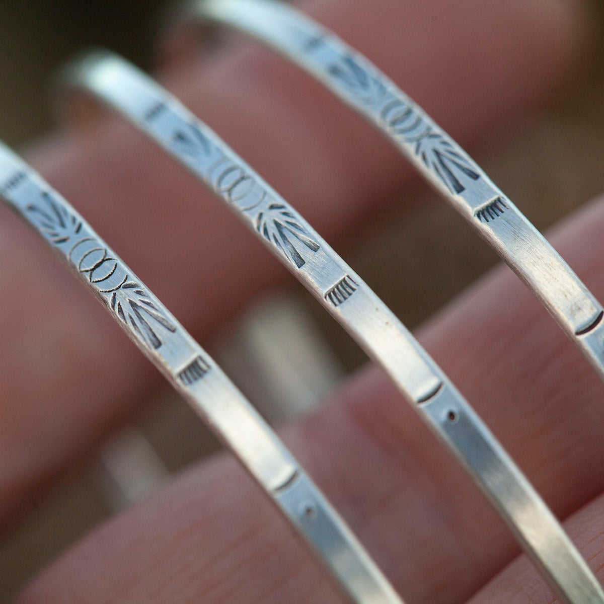 OOAK Ethnic bracelet in silver #21 • size 6,5cm (ready-to-ship)