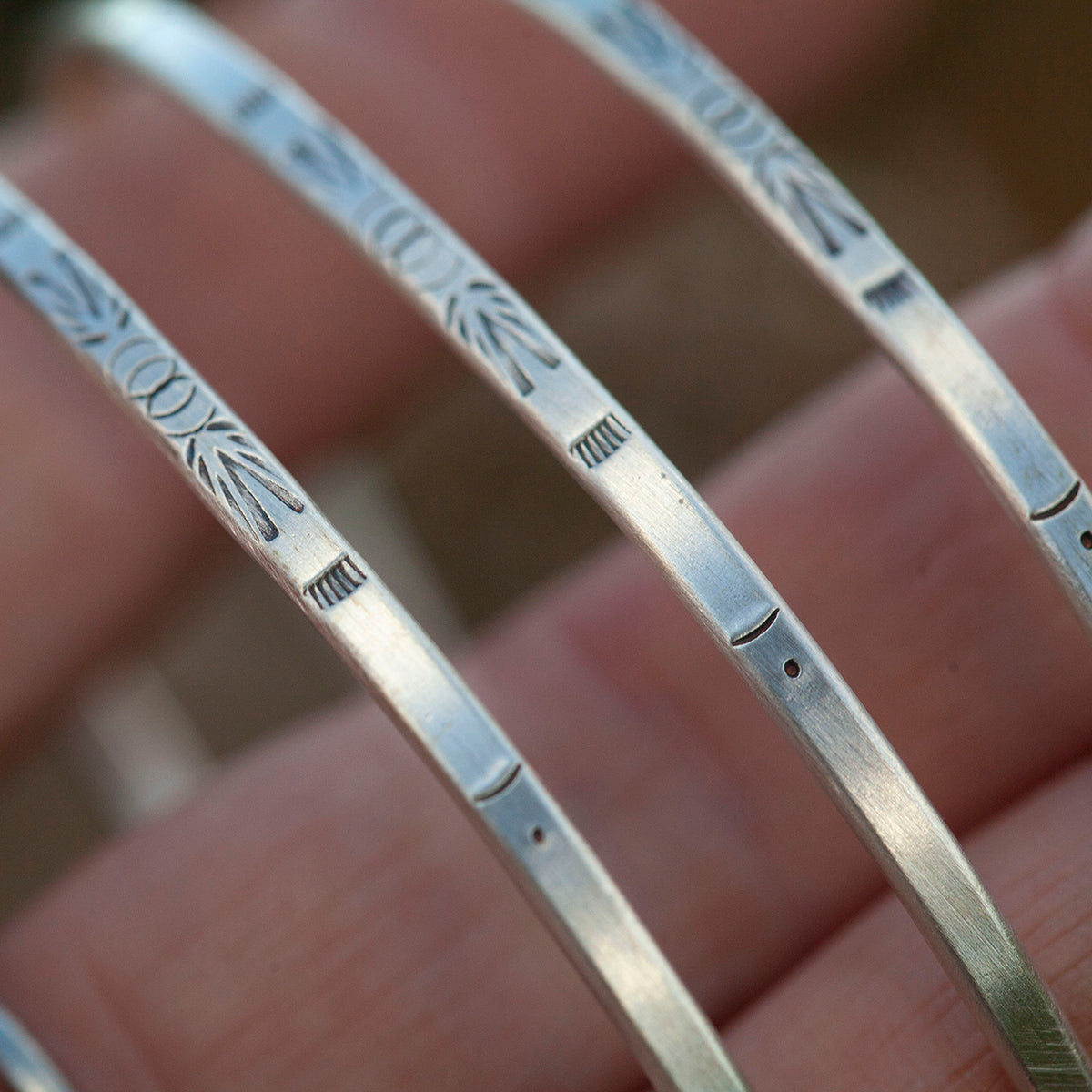 Bracelet ethnique en argent pièce unique #22 • taille 7cm (prêt à expédier)