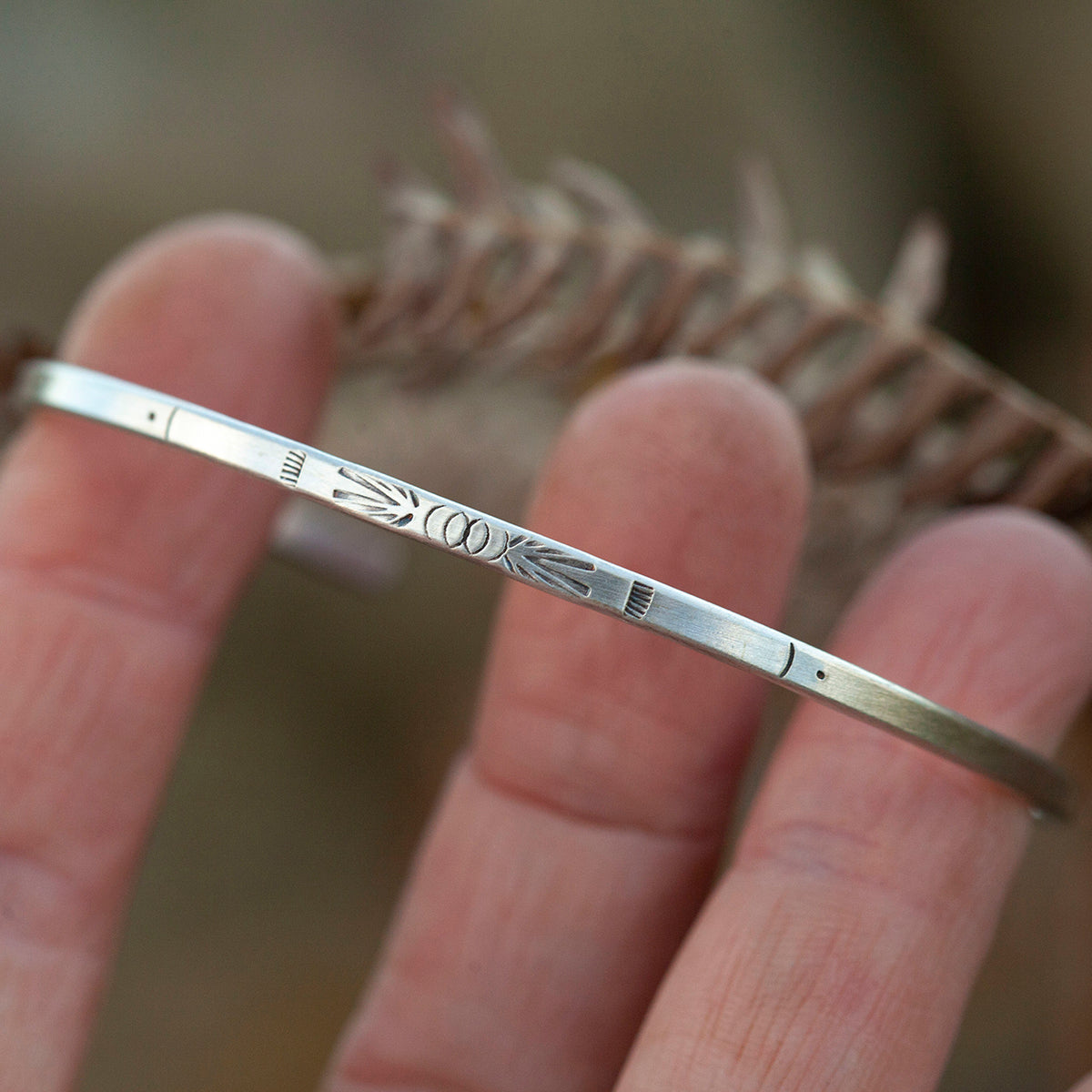 Ethno-Armband aus Silber Unikat #21 • Größe 6,5cm (versandbereit)